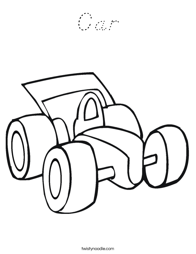 Car Coloring Page