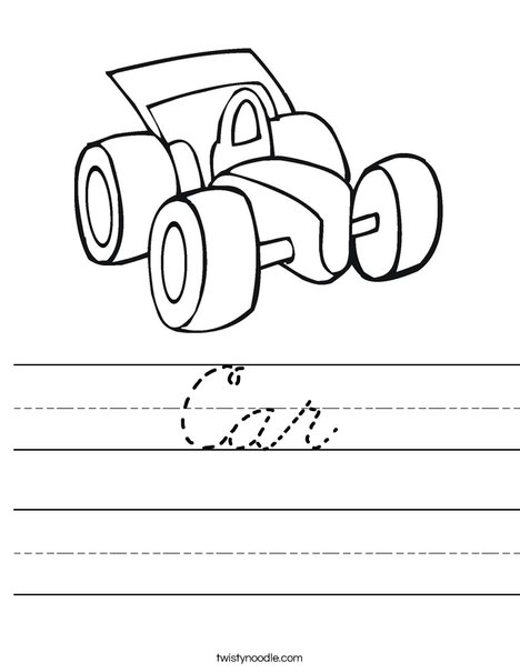 Vehicle Worksheet