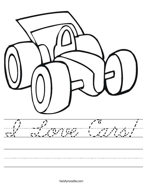 Vehicle Worksheet