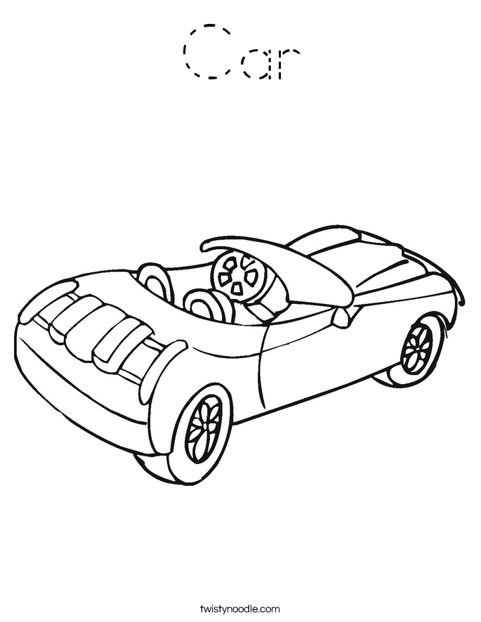 Car Coloring Page