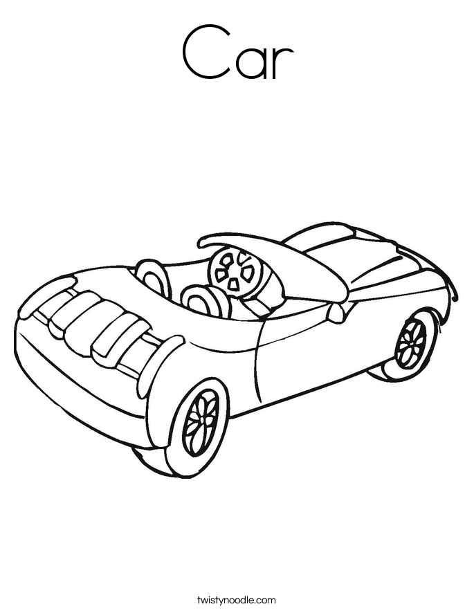Car Coloring Page