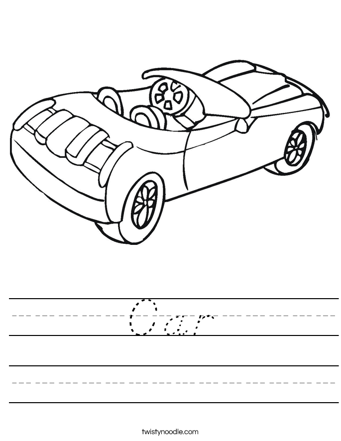 Car Worksheet