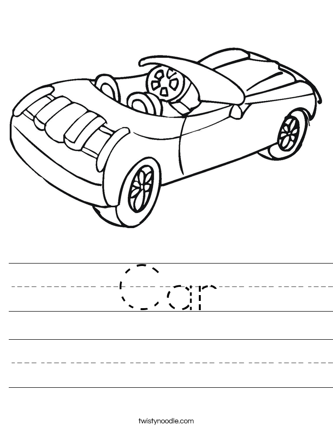 Car Worksheet
