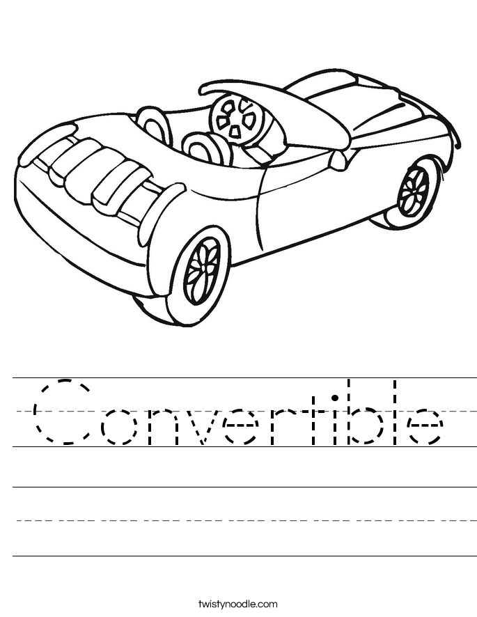 Convertible Worksheet