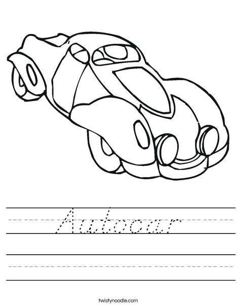 Autocar Worksheet