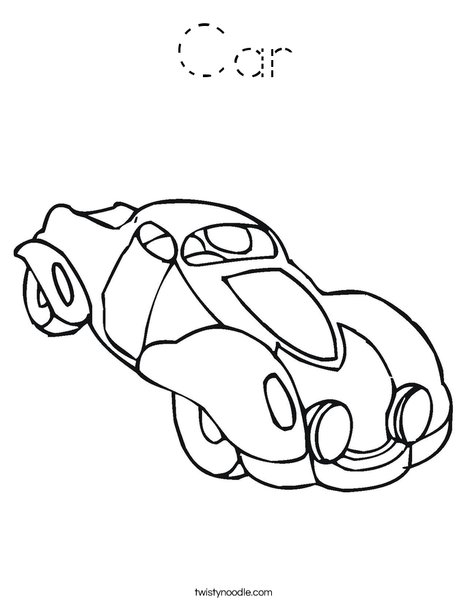 Autocar Coloring Page