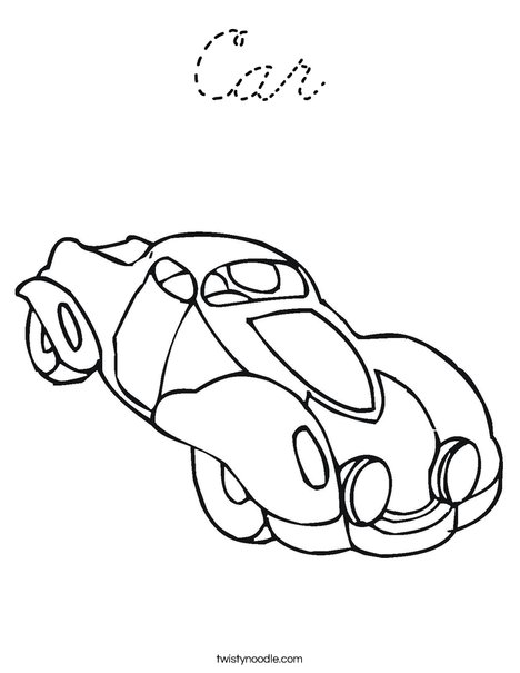 Autocar Coloring Page