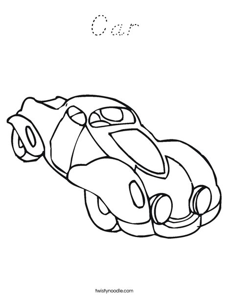 Autocar Coloring Page
