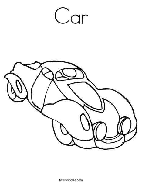 Autocar Coloring Page