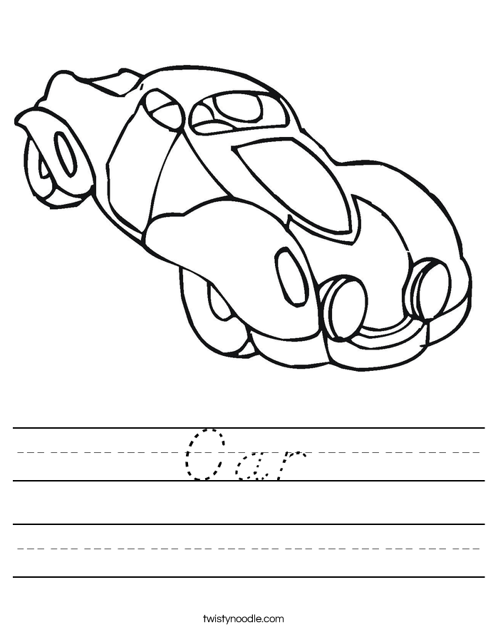 Car Worksheet