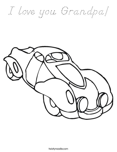 Autocar Coloring Page