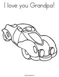 I love you Grandpa! Coloring Page