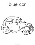 blue carColoring Page