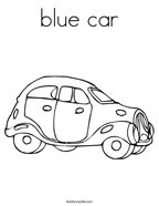 blue car Coloring Page