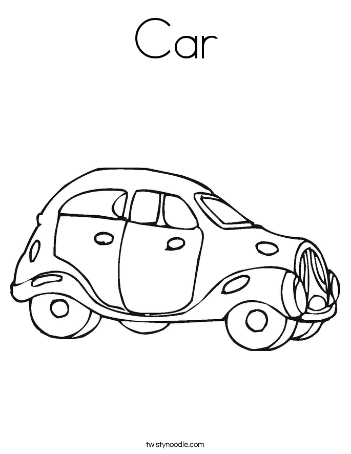 Car Coloring Page