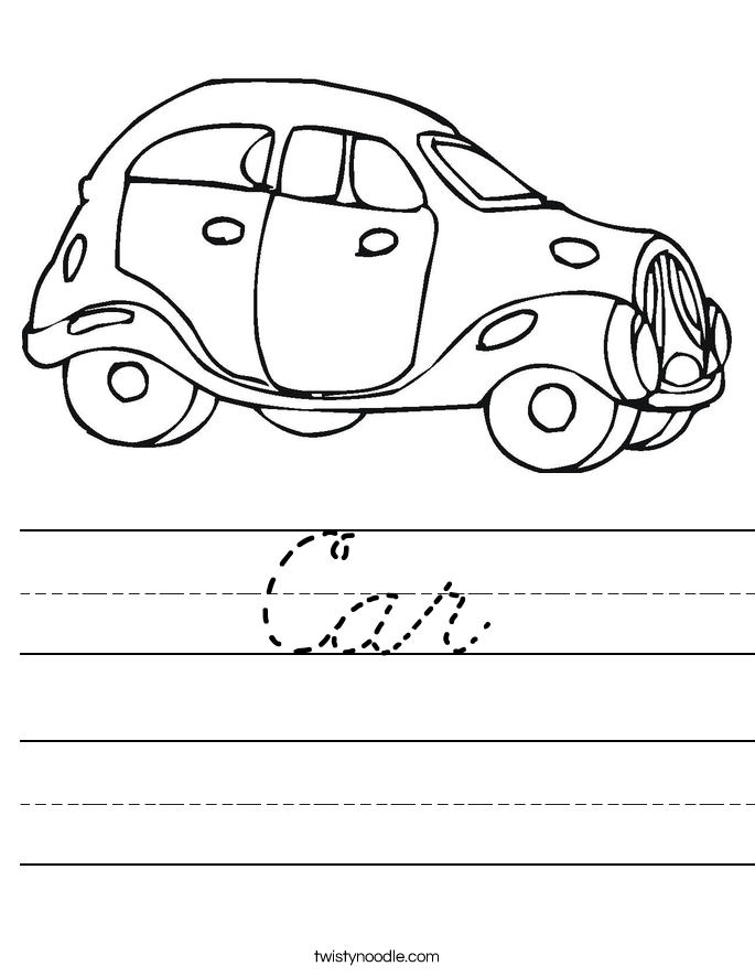 Car Worksheet