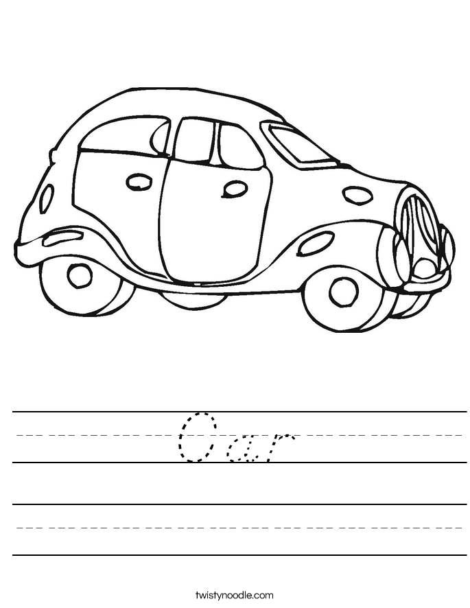 Car Worksheet