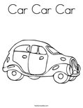 Car Car Car Coloring Page