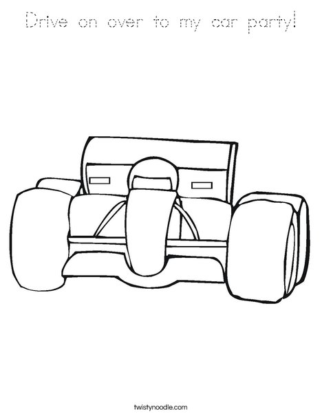 Car with Big Tires Coloring Page