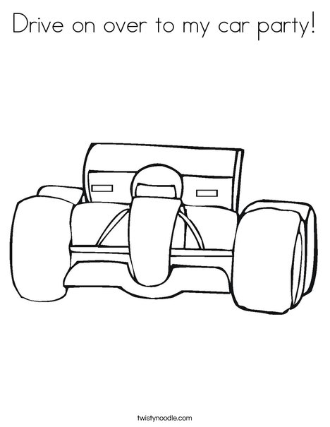 Car with Big Tires Coloring Page