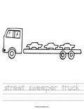 street sweeper truck Worksheet