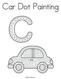 Car Dot Painting Coloring Page