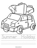 Summer  Holiday Worksheet