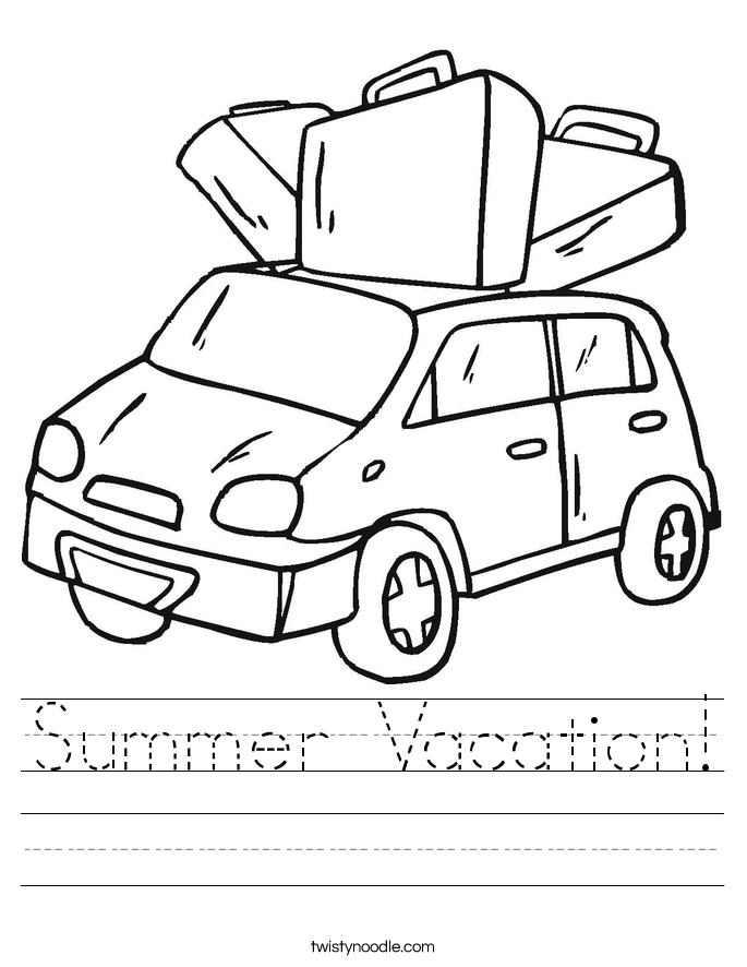 Summer Vacation! Worksheet