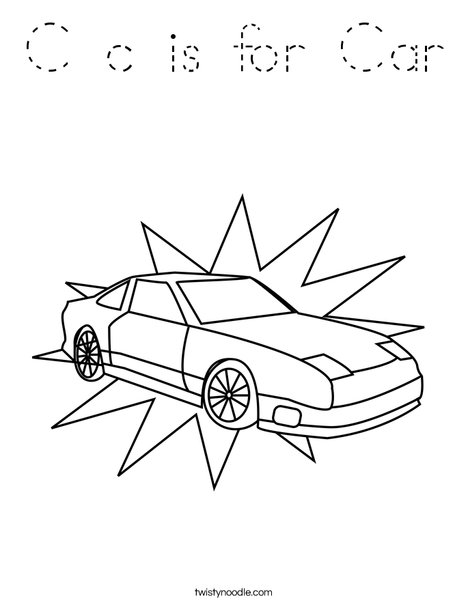 Sports Car Coloring Page