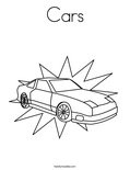 Cars Coloring Page