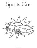 Sports CarColoring Page