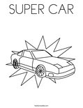 SUPER CARColoring Page