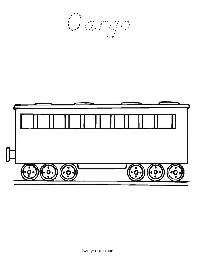 Cargo Coloring Page