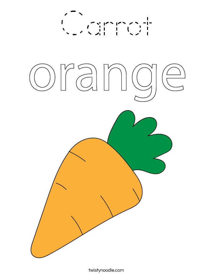 Carrot Coloring Page