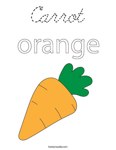 Carrot Coloring Page