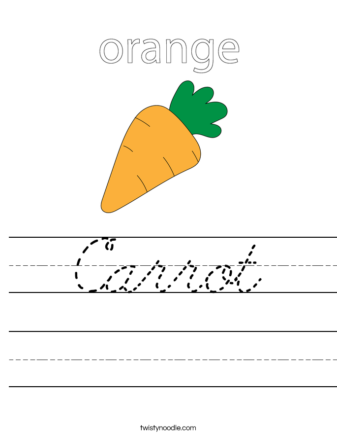 Carrot Worksheet