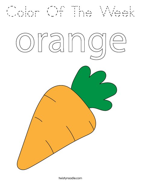 Carrot Coloring Page