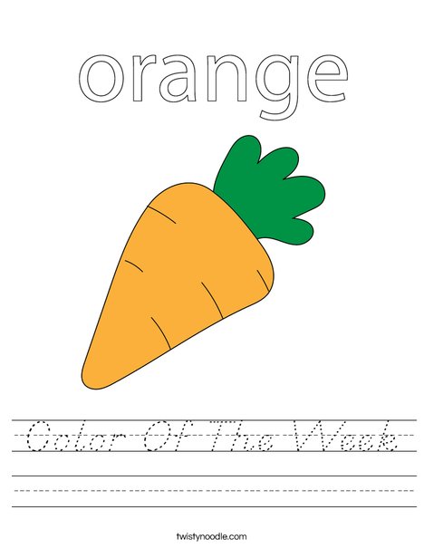 Carrot Worksheet