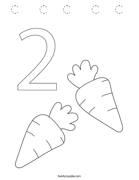 Carrots Coloring Page