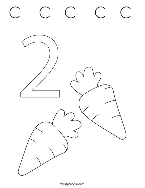 Carrots Coloring Page