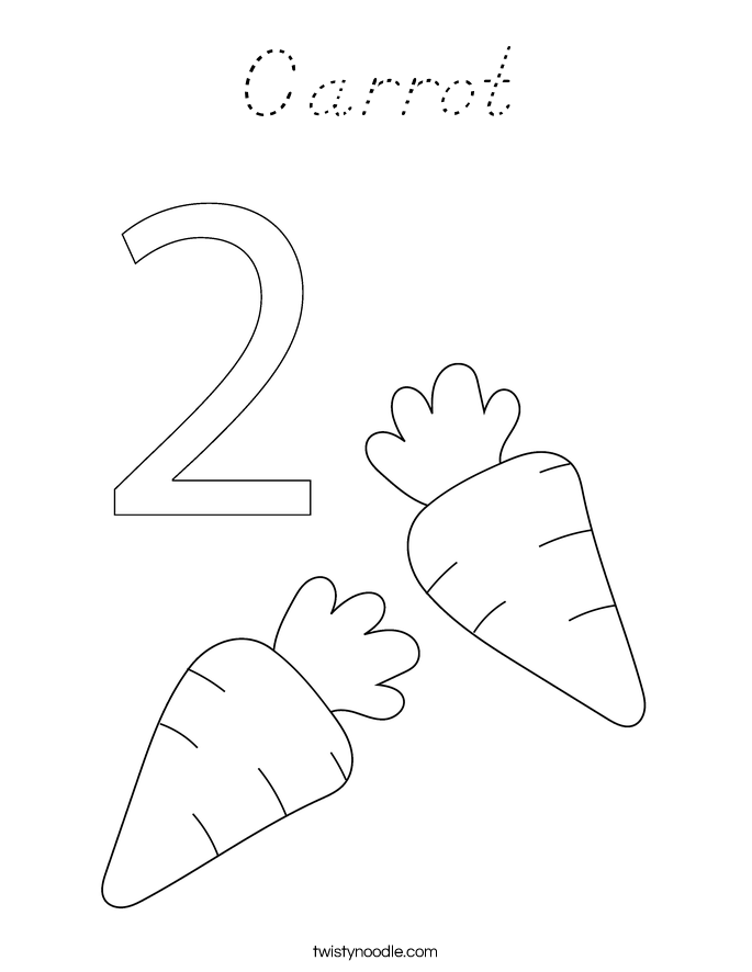 Carrot Coloring Page