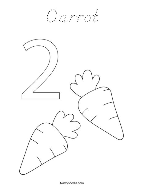 Carrots Coloring Page