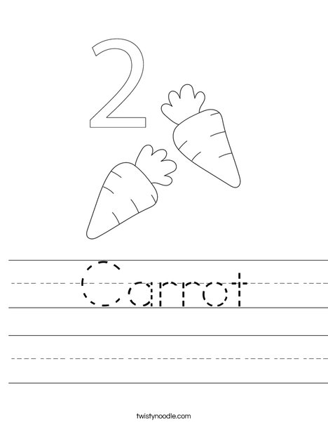 Carrots Worksheet