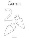 Carrots Coloring Page - Twisty Noodle