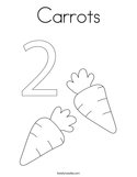 Carrots Coloring Page