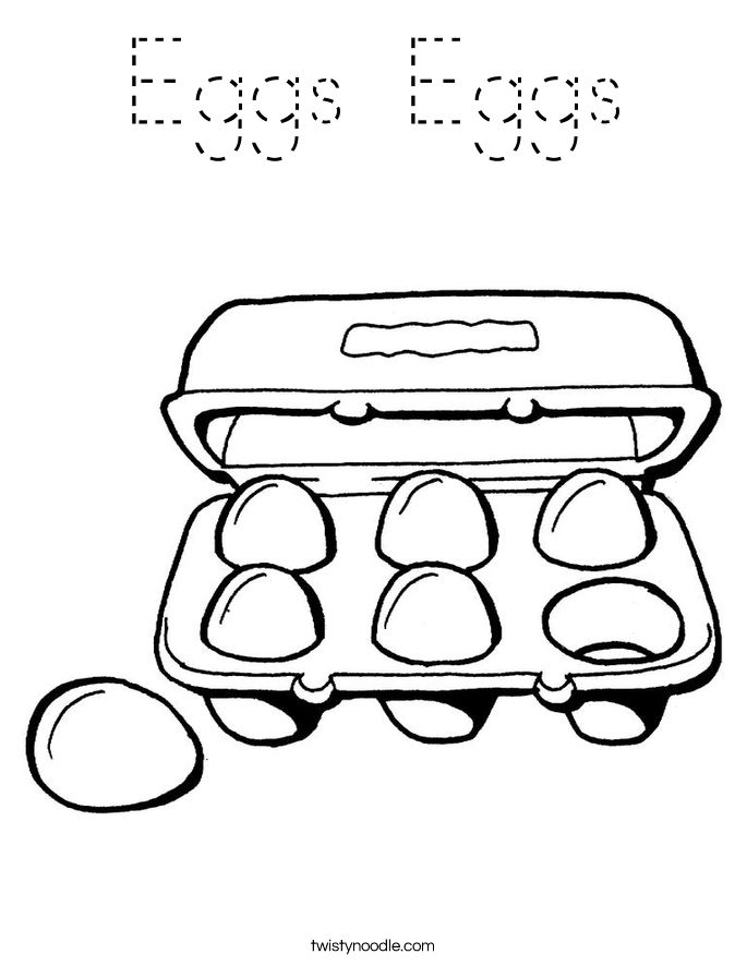 Eggs Eggs Coloring Page