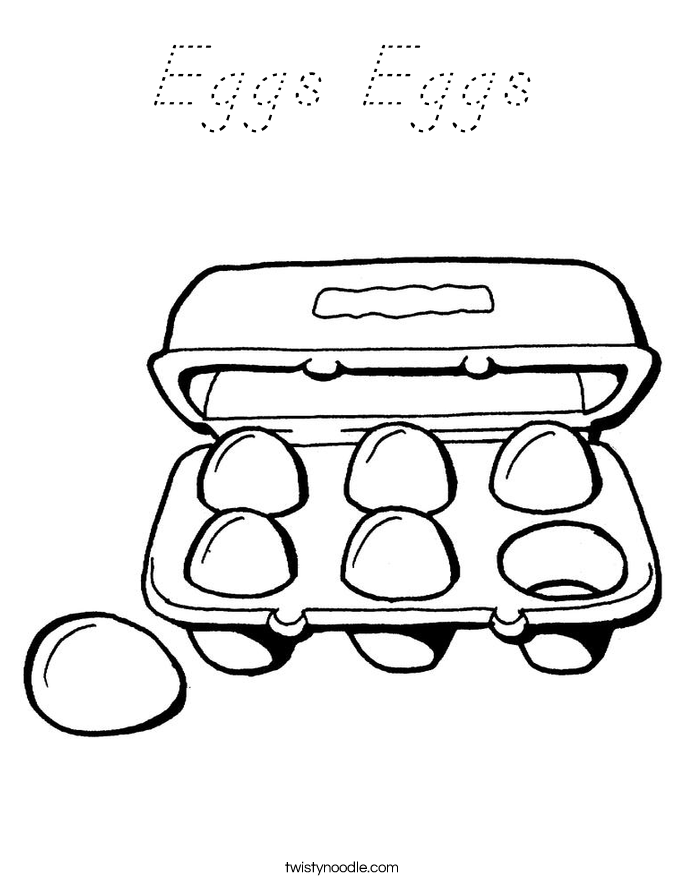 Eggs Eggs Coloring Page