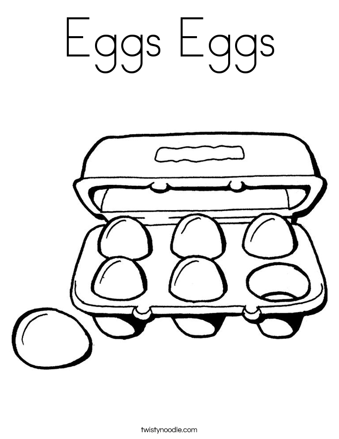Eggs Eggs Coloring Page