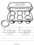 Eggs Eggs Worksheet