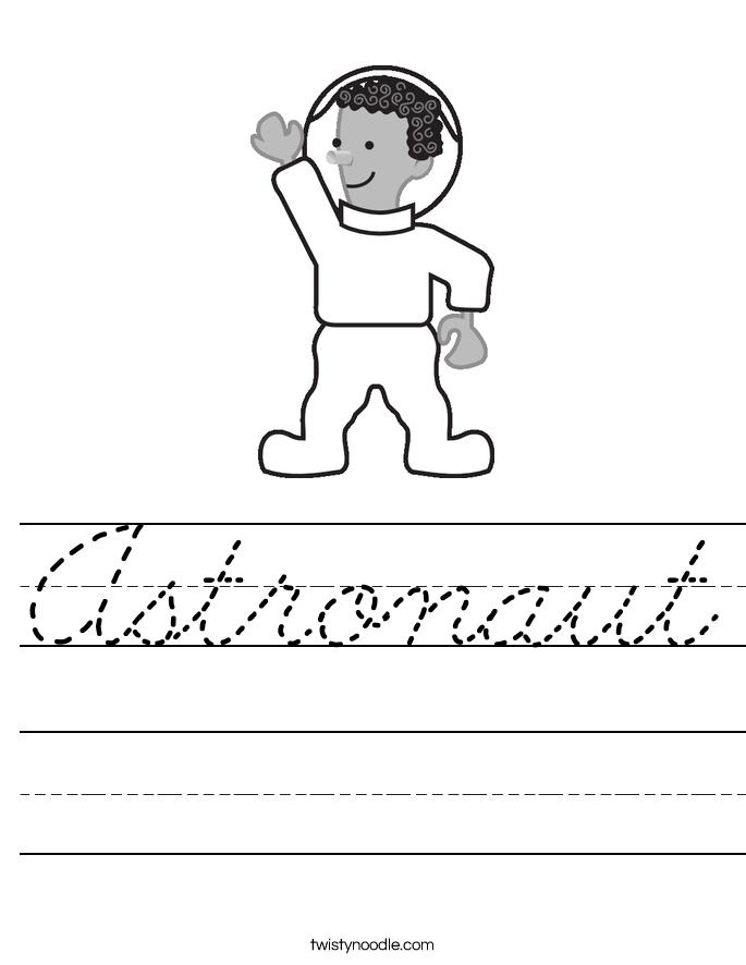 Astronaut Worksheet